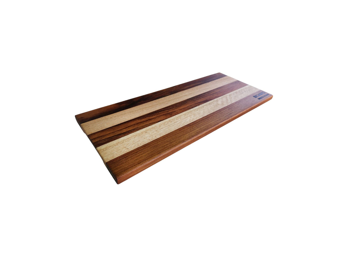 Slim timber serving board 600x240mm in Tasmanian Blackwood, food-safe finish